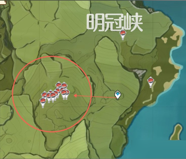 原神野猪林位置