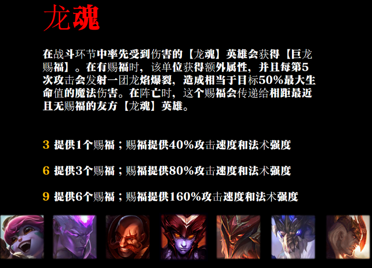 英雄联盟各种龙魂的详细属性